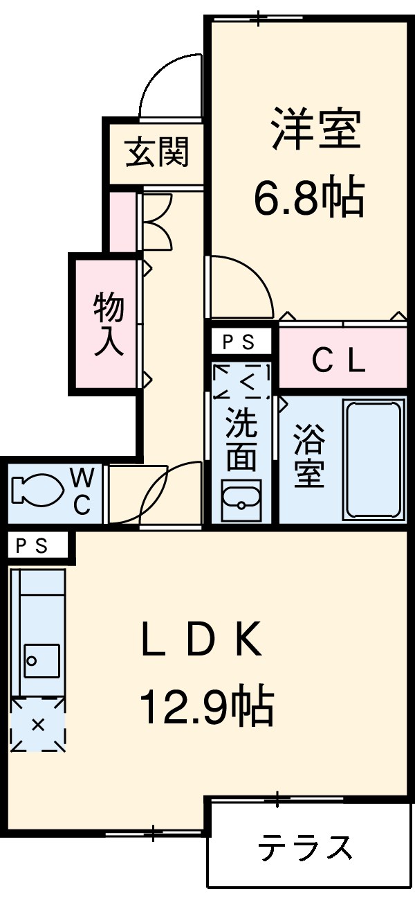 リーブル 花水木の間取り