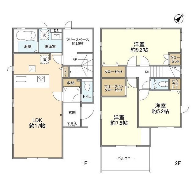 4087志木市柏町20期6棟5号棟の間取り