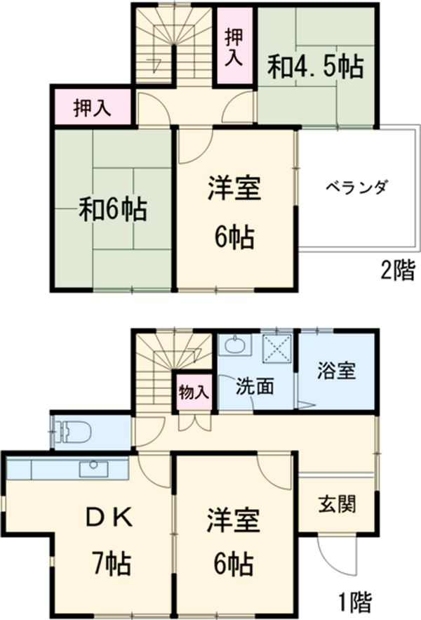 塩津田住宅の間取り