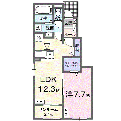 アーバン・ヌール Ⅰの間取り