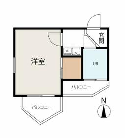 ニチエーイン国分寺・401号室の間取り