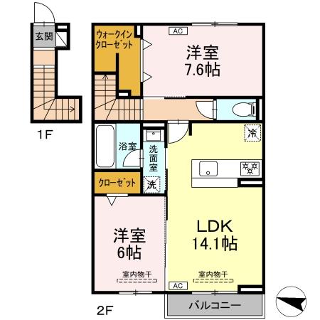D crest 高柳の間取り