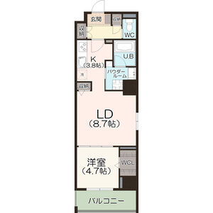 仮)名西一丁目マンション・701号室の間取り