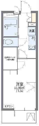 レオパレスヴェール 山口の間取り