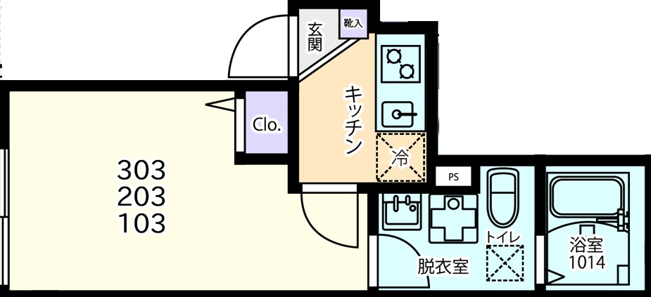 エトワ浜川崎の間取り