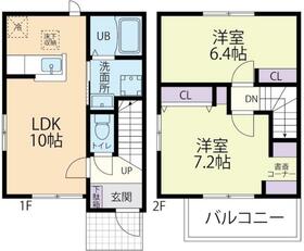 Ｃａｓａ・Ｖｅｒｄｅ（カサヴェルテ）・110号室の間取り