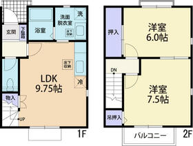 Ｆｏｒｅｔ　Ｃｈａｒｍａｎｔ　Ｄ（フォレ　シャルマン）・103号室の間取り
