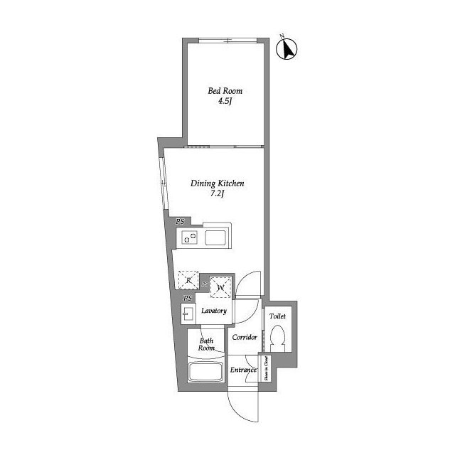 グローリオシェルト四谷坂町の間取り