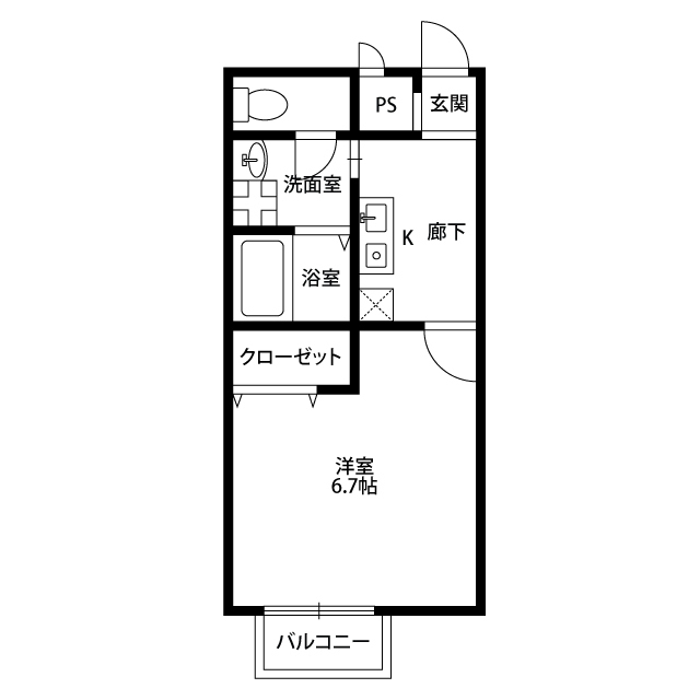 アンプルール milleの間取り