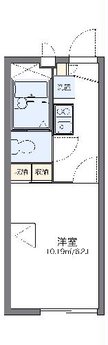 レオパレス海の公園・102号室の間取り