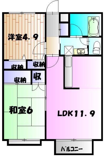 ベルフォーレ本町田の間取り