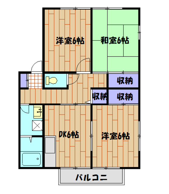 マグノーリアヒルB棟の間取り