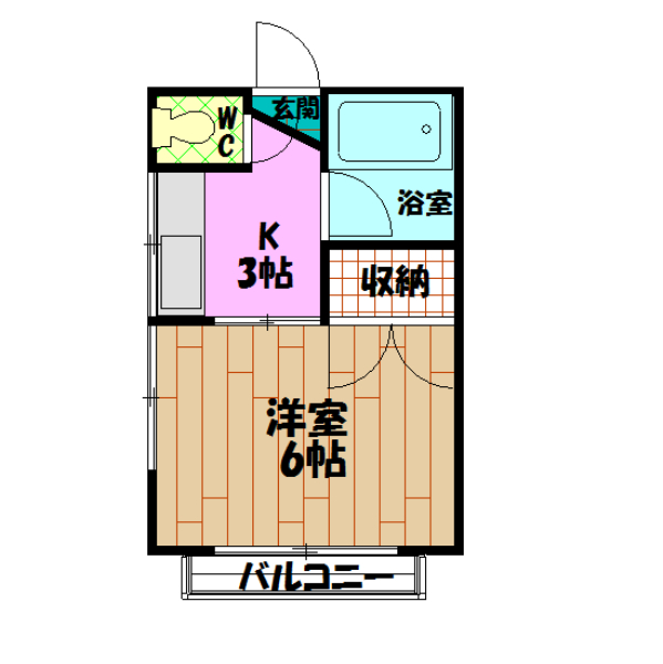サンライズ鶴川の間取り