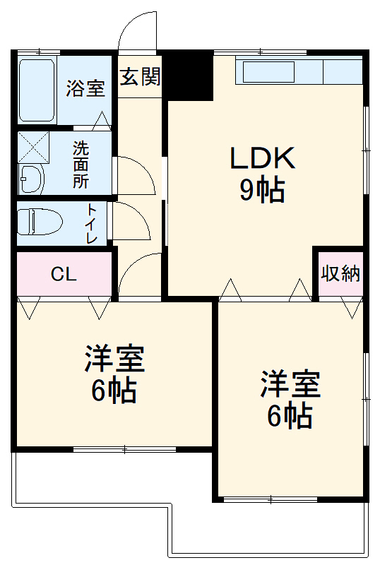 シャンツェ日野の間取り