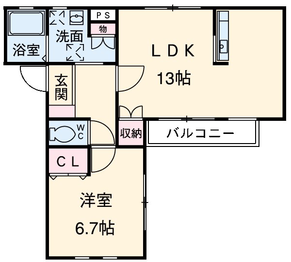 スロジェ六浦Ⅱの間取り