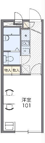 レオパレスエキノックスBの間取り
