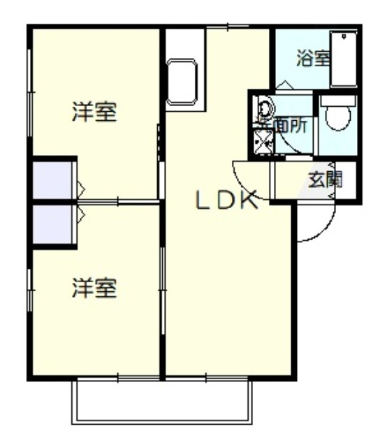 メゾンES Bの間取り