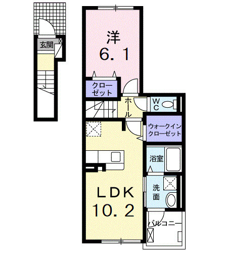 アリーナ・02020号室の間取り