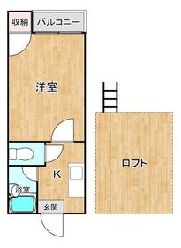 アントラーズ室見・103号室の間取り