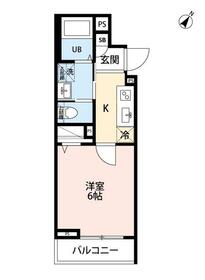 ｒｏｂｏｔ　ｈｏｍｅ　柳瀬川Ⅲ・202号室の間取り