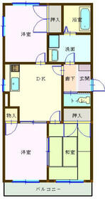 グランデール東越谷の間取り