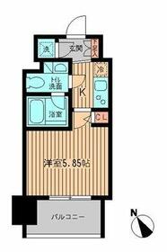新品家具付きマンション大森北１０（ＫａＧｏｏｄ東京）・504号室の間取り