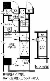 新品家具付きマンション大森東２７（ＫａＧｏｏｄ東京）・205号室の間取り