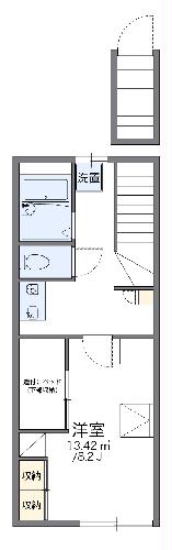 レオパレスグリーンランド・203号室の間取り
