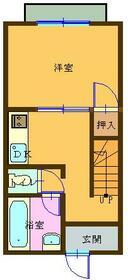 戸田ハイツ・A-4号室の間取り