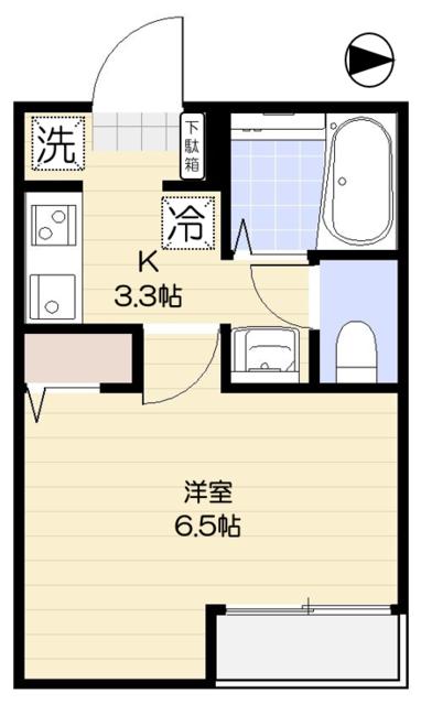 バロス大森・204号室の間取り