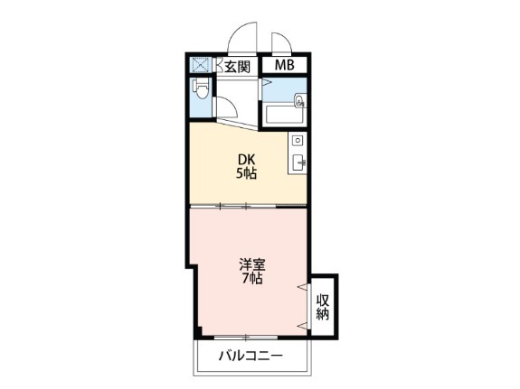 503号室の間取り