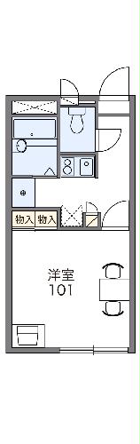 レオパレスセルーナ富士見の間取り