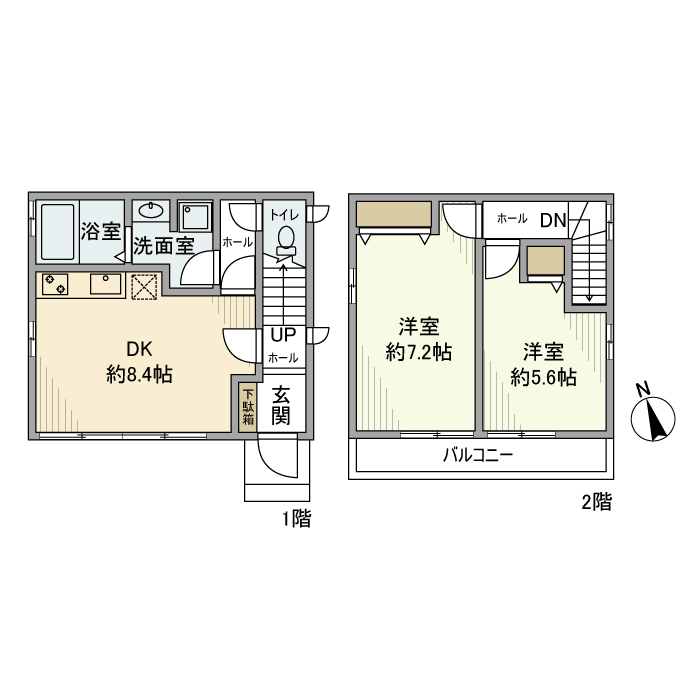 小向町戸建・1号室の間取り
