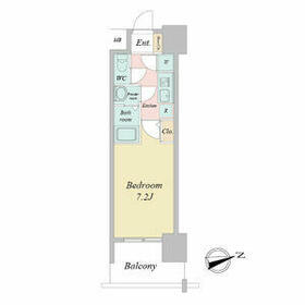 スペーシア江坂広芝町の間取り