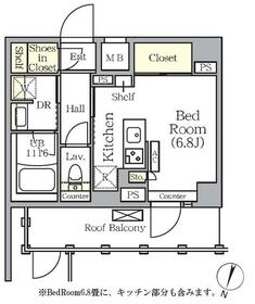 ＡＲＫＭＡＲＫ世田谷砧・503号室の間取り