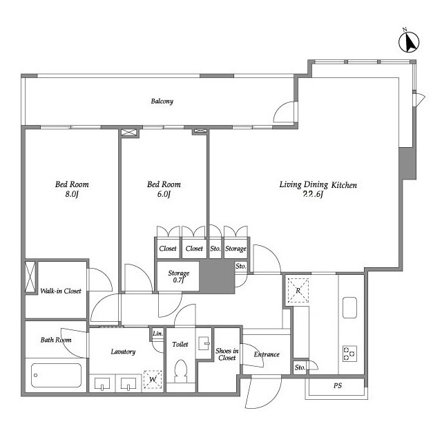 パークコート麻布十番ザタワーの間取り