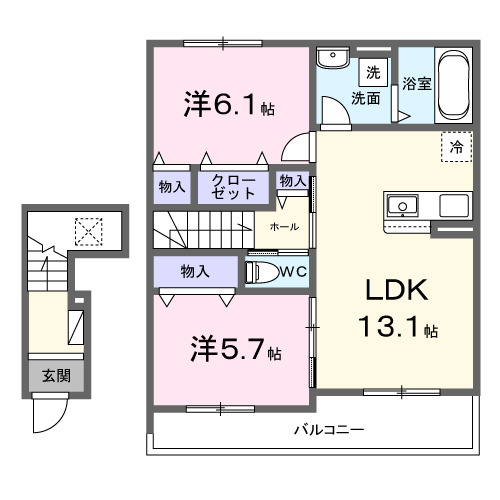 セレーノAの間取り