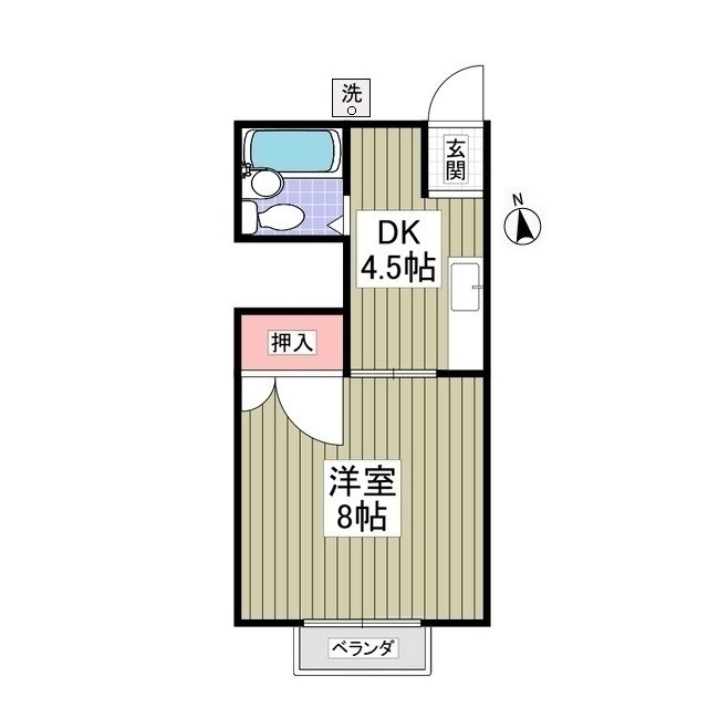 コーポ中本の間取り