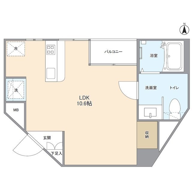 ＰＡＴＨ代々木上原・303号室の間取り