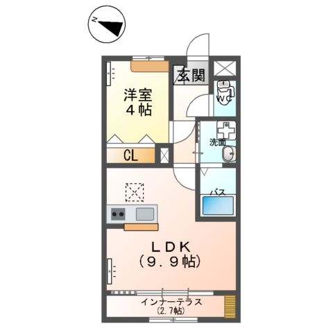 仮)阿見町よしわら新築アパートの間取り