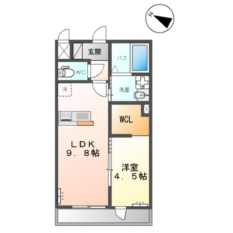 仮)阿見町よしわら新築アパートの間取り