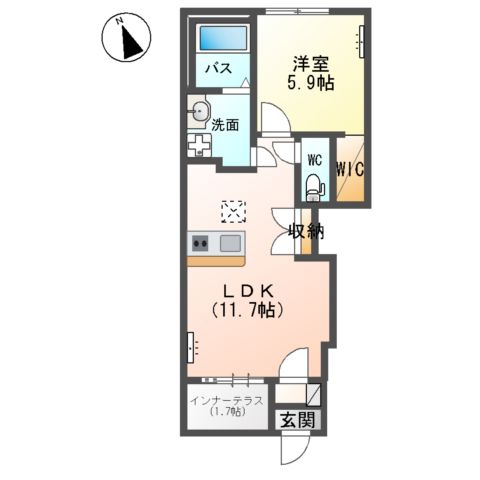 colline(コリーヌ)の間取り