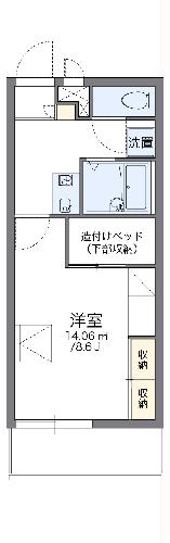 レオパレススカーレットの間取り