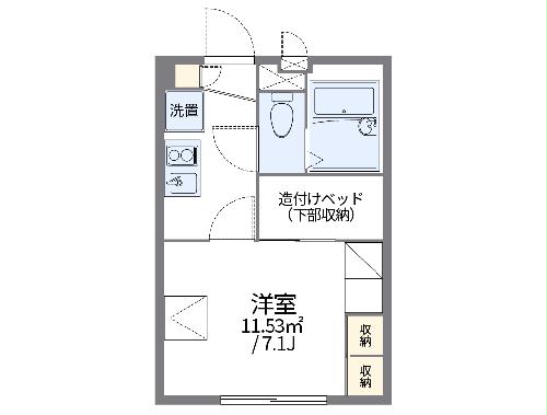 レオパレス隼の間取り
