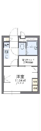 レオパレスコンフォールドミール・203号室の間取り