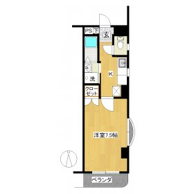 アクセス中河原・401号室の間取り