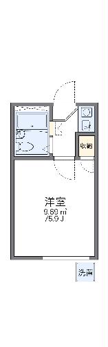 レオパレス下小田井第２・104号室の間取り