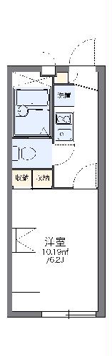 レオパレスグレイス パティオの間取り