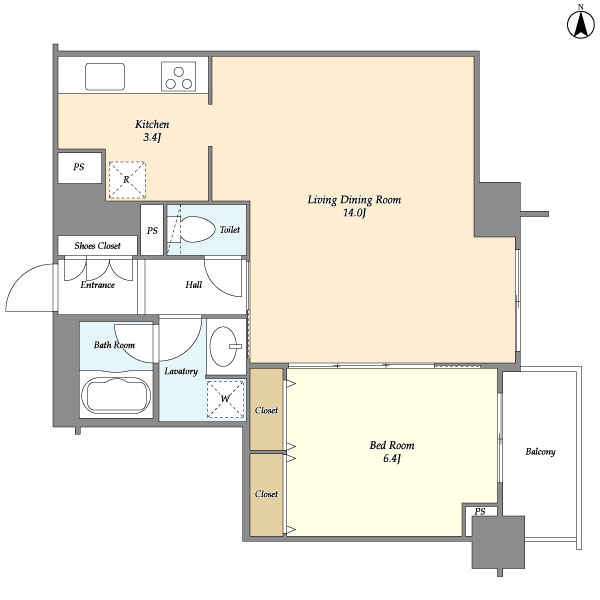 エムジー目黒駅前の間取り