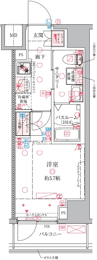 クレヴィスタ横浜関内の間取り